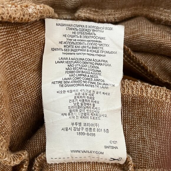 Revolve Varley Amberley Pant Jogger Biscuit | Tan Beige Size Small Minimalist - Picture 8 of 10